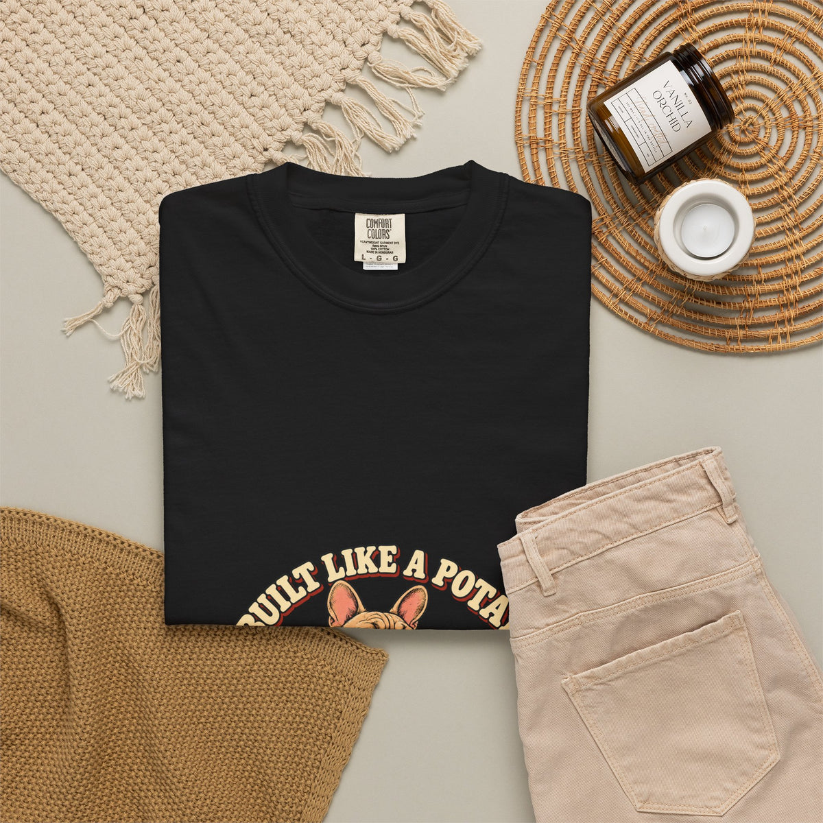 Built Like a Potato — Vintage Frenchie Tee