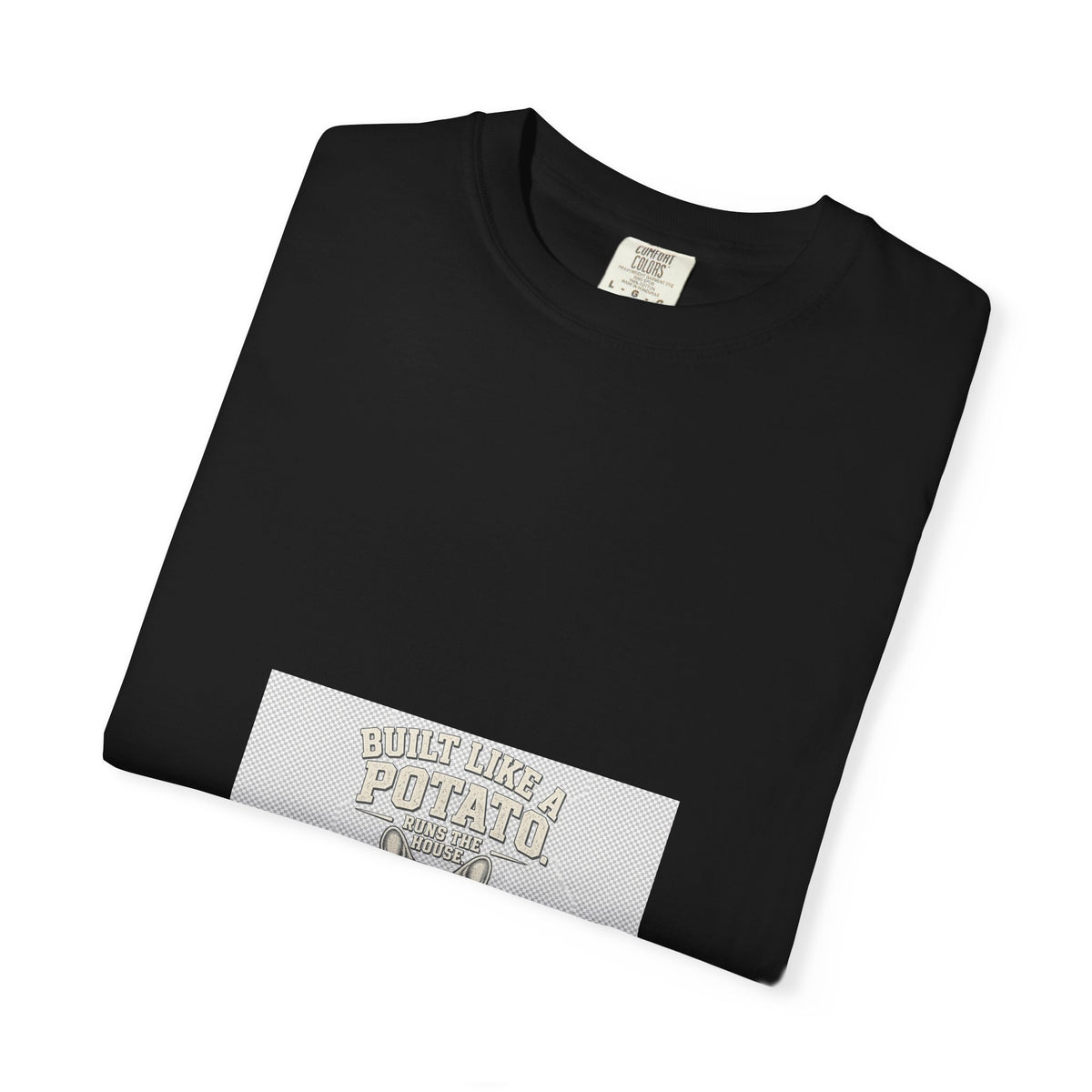 Frenchie Dad Tee — Built Like a Potato (Varsity)