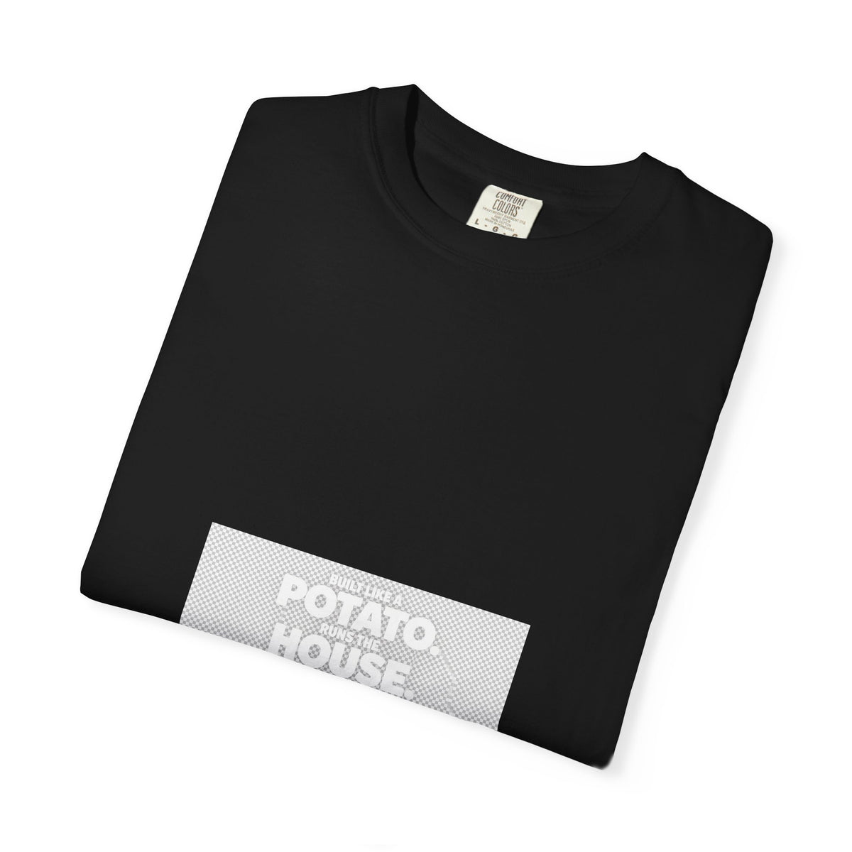 French Bulldog Dad Tee | Built Like a Potato Runs the House | Heel & Humour